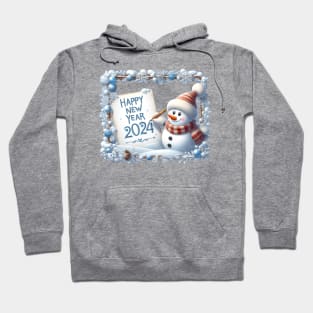 Frosty's Holiday Magic: Celebrate Christmas and Ring in the New Year with Whimsical Designs! Hoodie